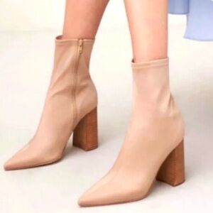 Jeffrey Campbell Beige Heeled socks sport Boots